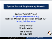 Spoken Tutorial Supplementary Material - thumb