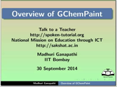 Overview of GChemPaint