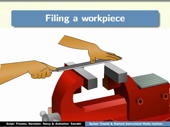 Filing a workpiece