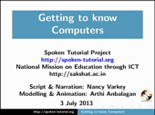 Getting to know computers